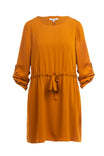 Elbow Sleeve Mini Shift Short Dress