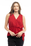 Cami V-neck Cross Over Top