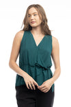Cami V-neck Cross Over Top