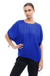 Dolman Sleeve Blouse With Drawstring Sleeve