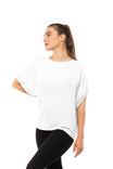 Dolman Sleeve Blouse With Drawstring Sleeve