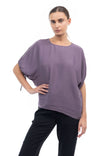 Dolman Sleeve Blouse With Drawstring Sleeve