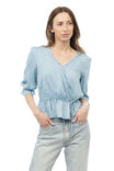 Scalloped Neck Blouse