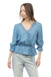 Scalloped Neck Blouse