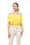 Pleated Off Shoulder Blouse