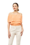 Pleated Off Shoulder Blouse