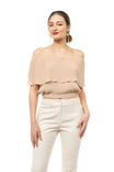 Pleated Off Shoulder Blouse