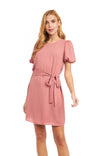 Bubble Sleeve Mini Dress