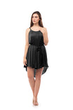 Braided Strap Satin Dress