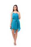 Braided Strap Satin Dress