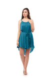Braided Strap Satin Dress