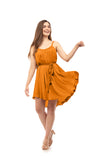 Braided Strap Satin Dress
