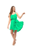 Braided Strap Satin Dress