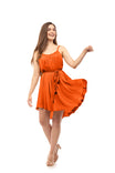Braided Strap Satin Dress