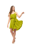 Braided Strap Satin Dress