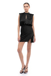 Mock Neck Mini Dress