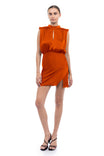 Mock Neck Mini Dress