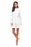 Long Sleeve Frill Mini Dress