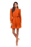 Long Sleeve Frill Mini Dress