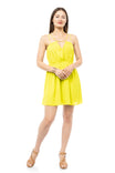 Strappy Satin Mini Dress