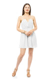 Strappy Satin Mini Dress