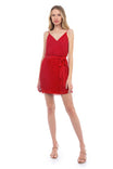 Pleated Chiffon Dress