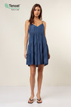 Tencel Tiered Babydoll Dress