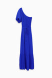 One-shoulder Gathered Maxi Dress