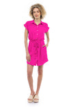 Button Up Collard Shirt Dress