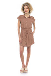 Button Up Collard Shirt Dress