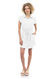 Button Up Collard Shirt Dress
