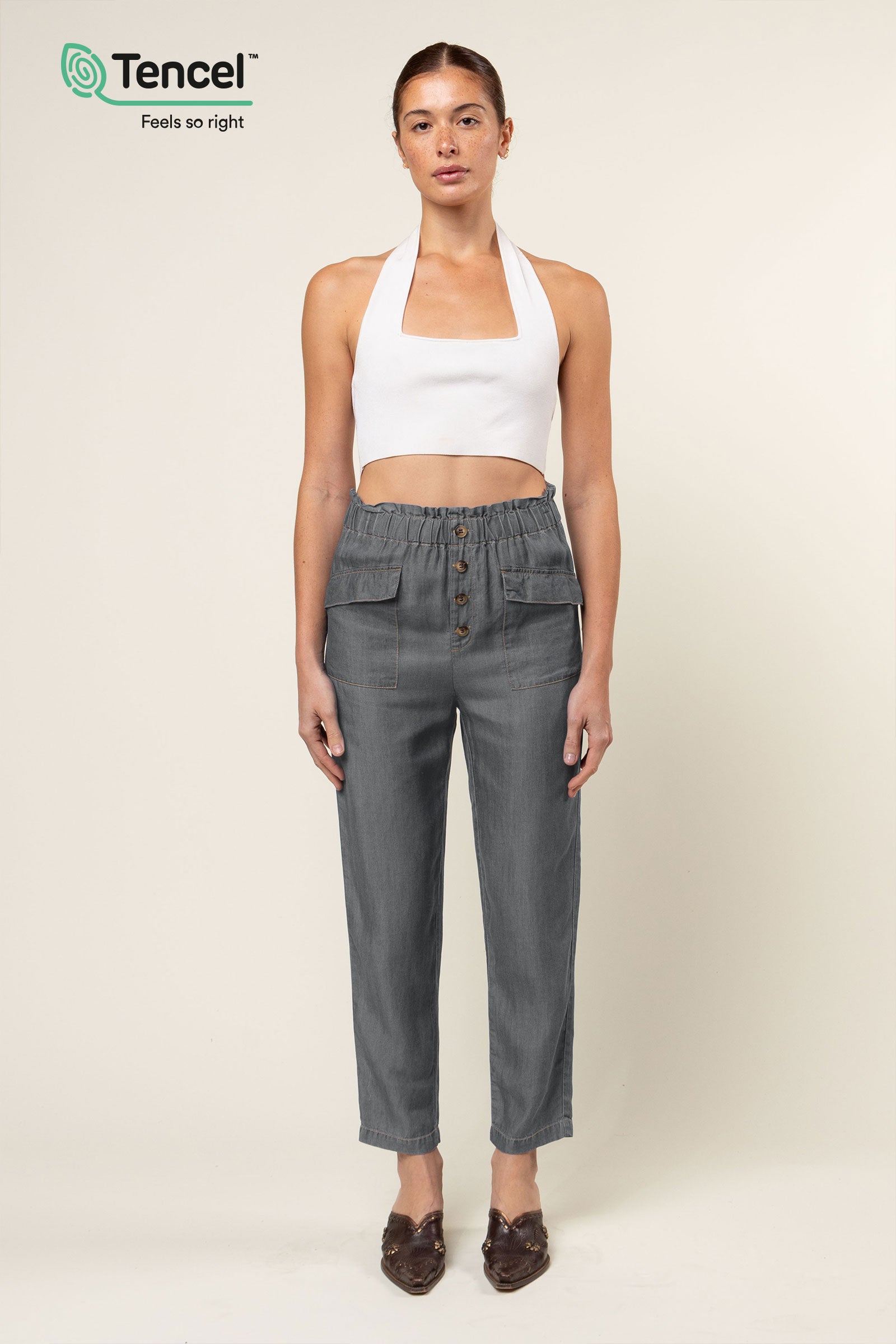 【COLOR iN ID】Tencel Wrap Pants COLOR iN ID】Tencel Wrap Pants Tencel/Cotton Easy Color