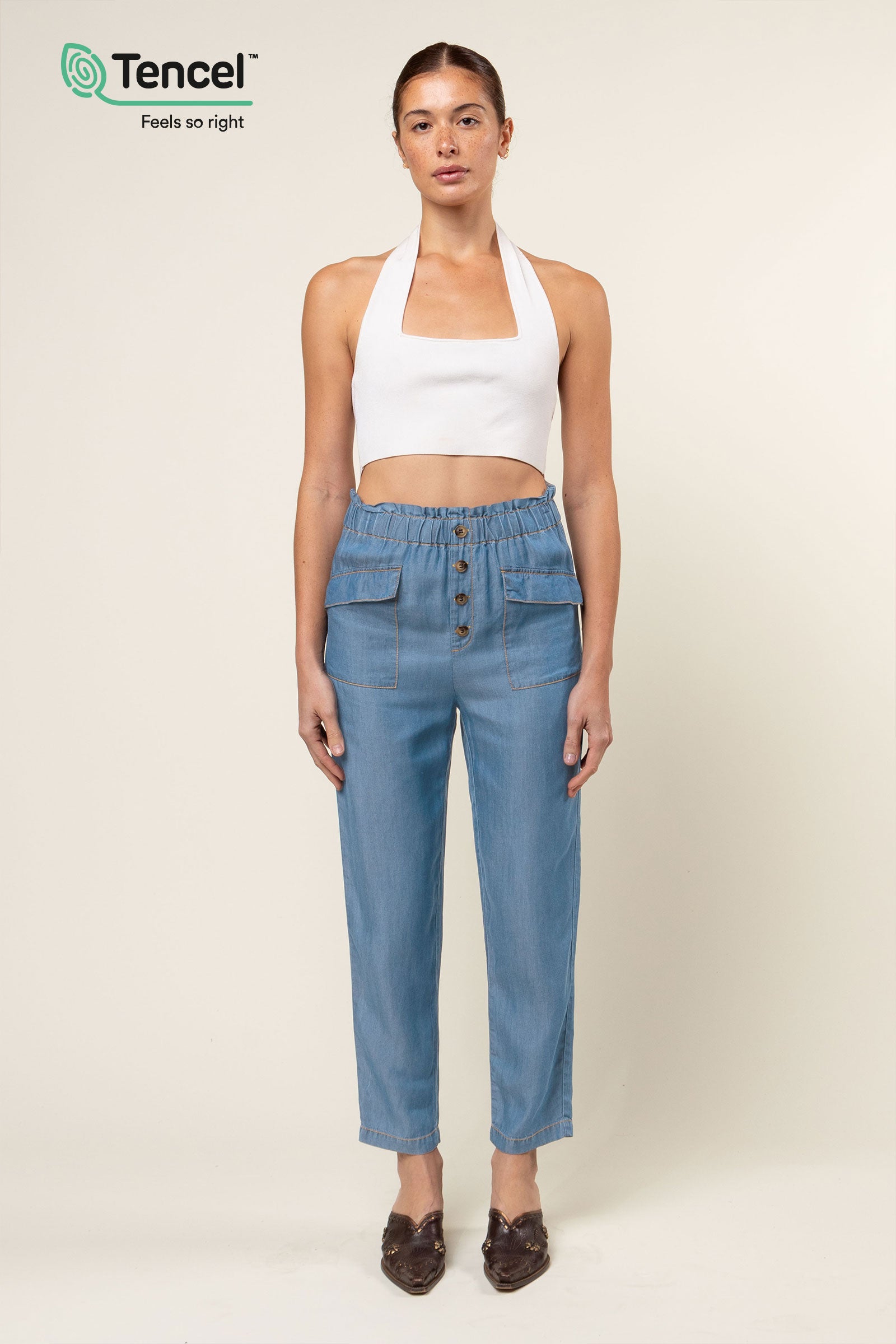 【COLOR iN ID】Tencel Wrap Pants COLOR iN ID】Tencel Wrap Pants Tencel/Cotton Easy Color