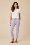 Waist Elasticised Trousers With Zipper Pockets