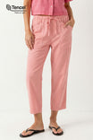 Tencel Garment Dye Drawstring Waistband Pants