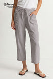 Tencel Garment Dye Drawstring Waistband Pants