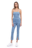 Slit Straight Leg Jumpsuit