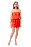 Bandeau Style Cargo Romper