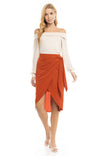 Wrap Midi Skirt