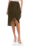 Wrap Midi Skirt