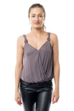 Knot Strap Surplice Top