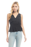 Sleeveless Satin Tank
