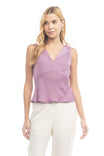 Sleeveless Satin Tank