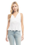 Sleeveless Satin Tank