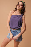One Shoulder Knot Detail Top