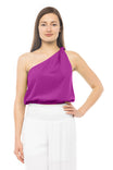 One Shoulder Knot Detail Top