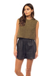 Frayed Tweed Top