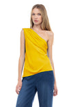 One Shoulder Satin Top