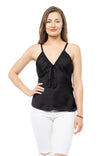 Drawstring Satin Top
