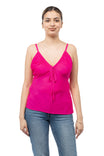 Drawstring Satin Top